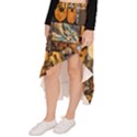 3d Letters Macro Wooden Letters Letters Textures Asymmetrical Ruffle Hem Skirt  View2