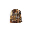 3d Letters Macro Wooden Letters Letters Textures Drawstring Pouch (XS) View2