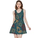Flowers Floral Retro Flower Texture Inside Out Reversible Sleeveless Dress View1