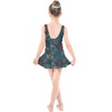 Flowers Floral Retro Flower Texture Kids  Skater Dress Swimsuit View2