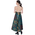 Flowers Floral Retro Flower Texture Tie Back Maxi Dress View2