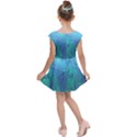 Psicodelia Zyguratti Texture Cyanturquoise Kids  Cap Sleeve Dress View2