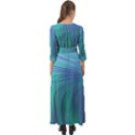 Psicodelia Zyguratti Texture Cyanturquoise Button Up Boho Maxi Dress View2