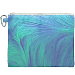 Psicodelia Zyguratti Texture Cyanturquoise Canvas Cosmetic Bag (xxxl)