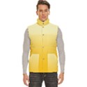 Cream Yellow To Amber Orange Linear Gradient Men s High Neck Button Up Puffer Vest View1