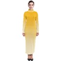 Amber Orange To Cream Yellow Linear Gradient Turtleneck Maxi Dress View1