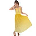 Amber Orange To Cream Yellow Linear Gradient Backless Maxi Beach Dress View1