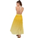 Amber Orange To Cream Yellow Linear Gradient Backless Maxi Beach Dress View2