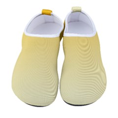 Amber Orange To Cream Yellow Linear Gradient Kids  Sock-style Water Shoes