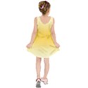 Cream Yellow To Amber Orange Bilinear Gradient Kids  Sleeveless Dress View2