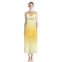 Cream Yellow To Amber Orange Bilinear Gradient Button Up Chiffon Maxi Dress View1
