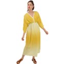 Cream Yellow To Amber Orange Bilinear Gradient Grecian Style  Maxi Dress View1