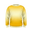 Amber Orange To Cream Yellow Bilinear Gradient Kids  Sweatshirt View1