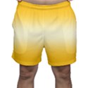 Amber Orange To Cream Yellow Bilinear Gradient Men s Shorts View1