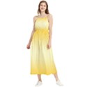 Amber Orange To Cream Yellow Bilinear Gradient Boho Sleeveless Summer Dress View1