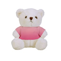 Cream Yellow To Crimson Red Linear Gradient Full Print Tee For Cuddly Teddy Bear