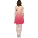 Cream Yellow To Crimson Red Linear Gradient Inside Out Racerback Dress View2