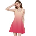 Cream Yellow To Crimson Red Linear Gradient Inside Out Racerback Dress View3