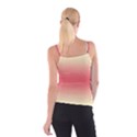 Cream Yellow To Crimson Red Bilinear Gradient Spaghetti Strap Top View2