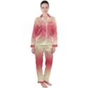Cream Yellow To Crimson Red Bilinear Gradient Women s Long Sleeve Satin Pajamas Set View1