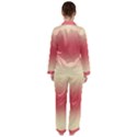 Cream Yellow To Crimson Red Bilinear Gradient Women s Long Sleeve Satin Pajamas Set View2