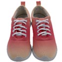 Cream Yellow To Crimson Red Bilinear Gradient Mens Athletic Shoes View1