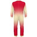 Crimson Red To Cream Yellow Bilinear Gradient OnePiece Jumpsuit (Men) View2