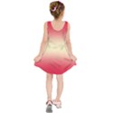 Crimson Red To Cream Yellow Bilinear Gradient Kids  Sleeveless Dress View2