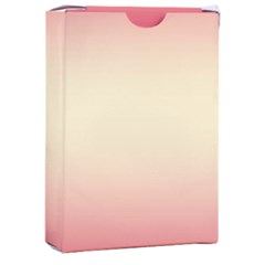 Crimson Red To Cream Yellow Bilinear Gradient Playing Cards Single Design (rectangle) With Custom Box