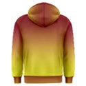 Burgundy Red To Electric Yellow Linear Gradient Men s Overhead Hoodie View2