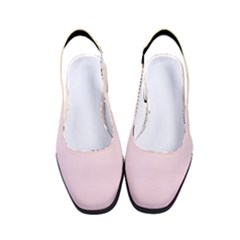 Cream Yellow To Pink Lace Linear Gradient Women s Classic Slingback Heels