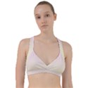 Pink Lace To Cream Yellow Linear Gradient Sweetheart Sports Bra View1