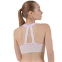 Pink Lace To Cream Yellow Linear Gradient Sweetheart Sports Bra View2