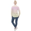 Pink Lace To Cream Yellow Linear Gradient Women s Long Sleeve Pocket Shirt View2