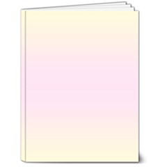 Cream Yellow To Pink Lace Bilinear Gradient 6  X 8  Hardcover Notebook