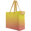 Electric Yellow To Coral Pink Linear Gradient Canvas Travel Bag View2