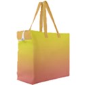 Electric Yellow To Coral Pink Linear Gradient Canvas Travel Bag View3