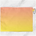 Coral Pink To Electric Yellow Linear Gradient Canvas Cosmetic Bag (XXXL) View2