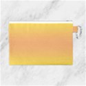 Electric Yellow To Coral Pink Bilinear Gradient Canvas Cosmetic Bag (Large) View2