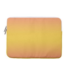Coral Pink To Electric Yellow Bilinear Gradient 13  Vertical Laptop Sleeve Case With Pocket