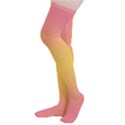 Coral Pink To Electric Yellow Bilinear Gradient Thigh High Stockings View3