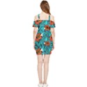 Flame Swirls Shoulder Frill Bodycon Summer Dress View2