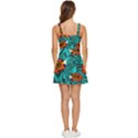 Flame Swirls Ruffle Edge Bra Cup Chiffon Mini Dress View4