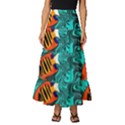 Flame Swirls Tiered Ruffle Maxi Skirt View1