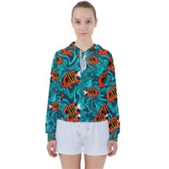 Flame Swirls Women s Tie Up Sweat