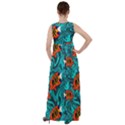 Flame Swirls Empire Waist Velour Maxi Dress View2