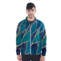 Aqua Batik, Abstract, Colorful Men s Windbreaker View1