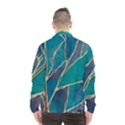 Aqua Batik, Abstract, Colorful Men s Windbreaker View2