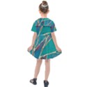 Aqua Batik, Abstract, Colorful Kids  Sailor Dress View2