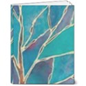 Aqua Batik, Abstract, Colorful 7  x 9  Hardcover Notebook View1